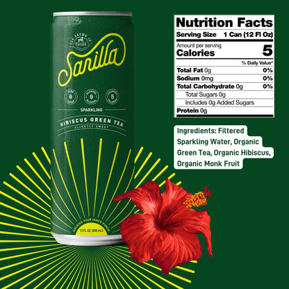 Sarilla Sparkling Hibiscus Green Tea